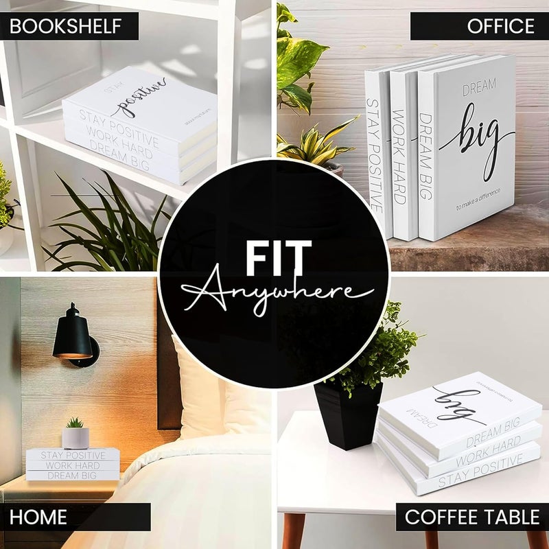 AMINALUX Decorative Books for Home Decor - Faux for decoration Coffee Table | Book Shelf Decor | Entryway | Console Table - Modern Luxury Designer Books Decor Set - Decorative for Display - Image 3